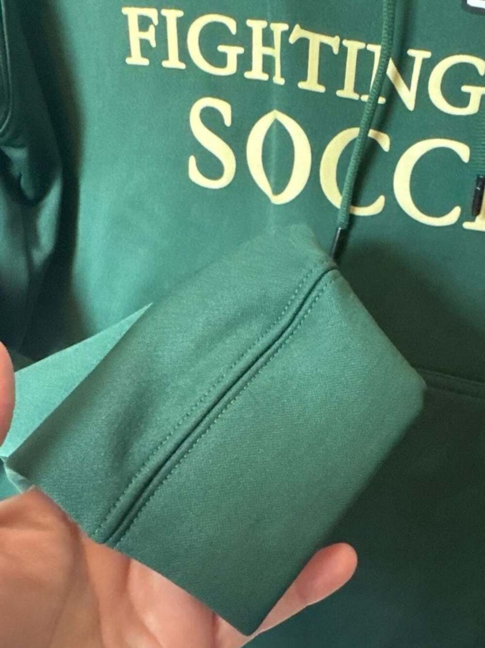 Sport-Tek Notre Dame Fighting Irish Soccer Pullover Hoodie Green Small - Picture 4 of 6